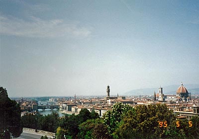ミケランジェロ広場からの眺望　Piazzale Michelangelo